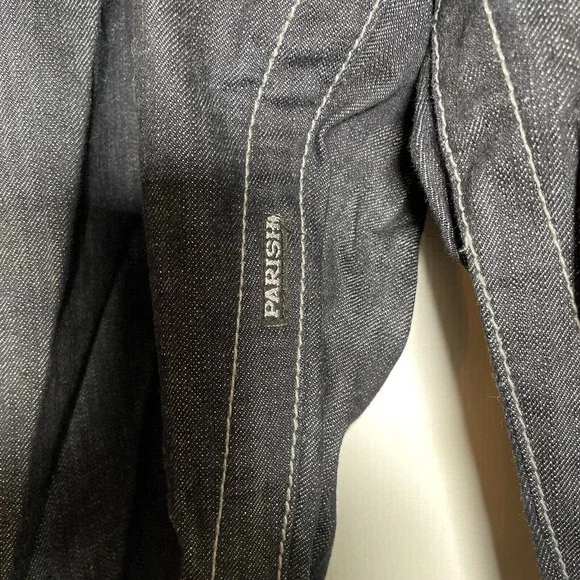 Parish Nation E 506 Baggy Jean Denim Shorts Men's 44 Red Button Fly Relaxed Fit - Picture 13 of 13